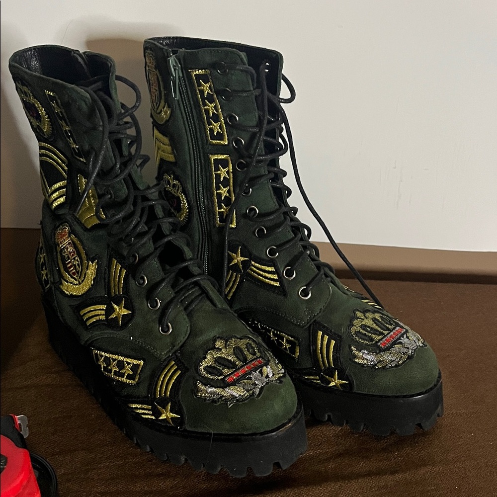😄Handmade Havana Last Jeffery Campbell 38 boots - Picture 2 of 10